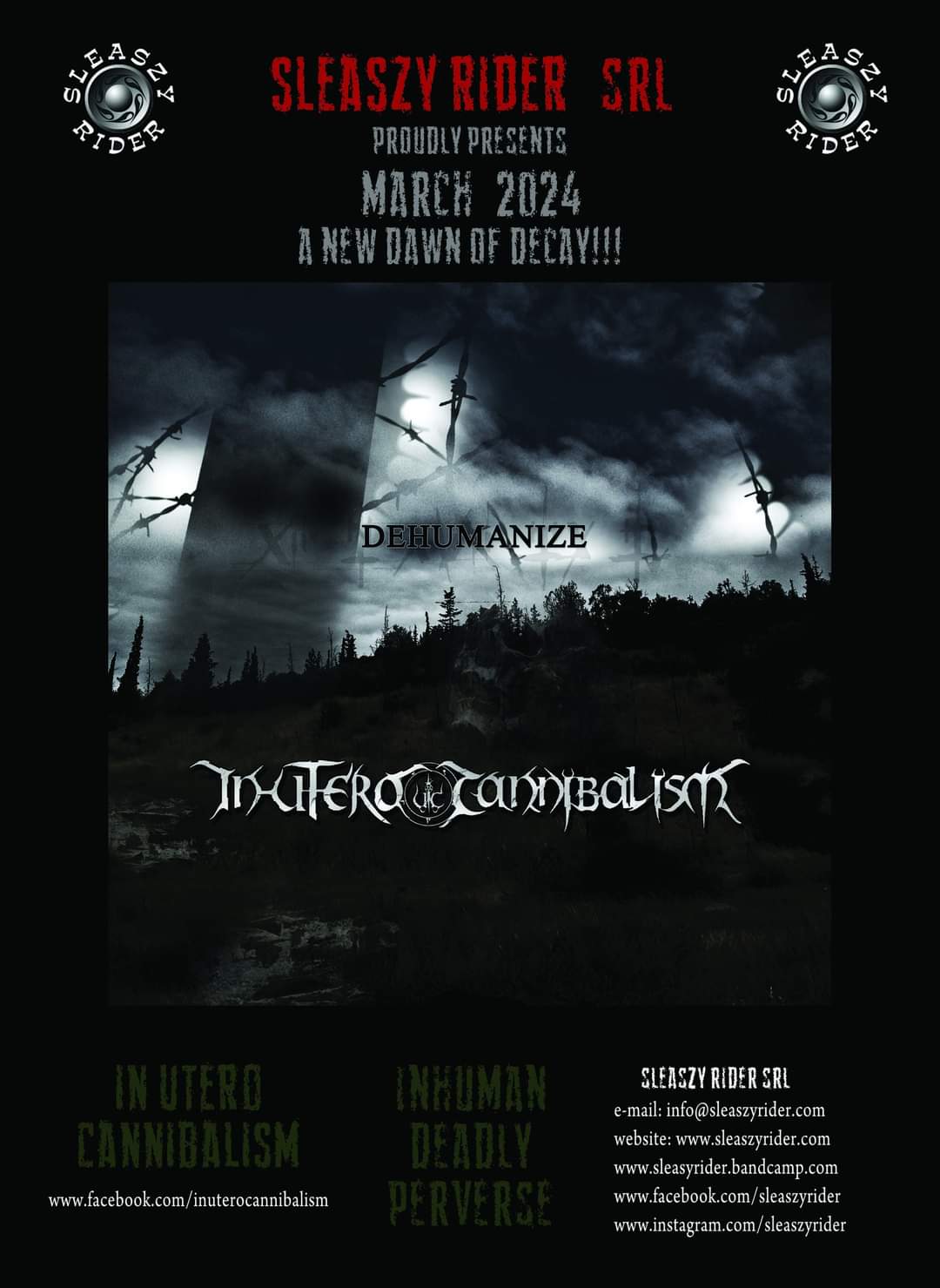 IN UTERO CANNIBALISM - DEHUMANIZE ANNOUNCEMENT 